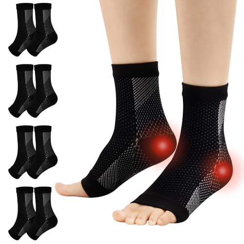 Neuro Anti-Slip Compression Socks - 4 Pairs