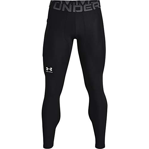 Under Armour Men's Heatgear Leggings, Black/Pitch Gray, Medium
