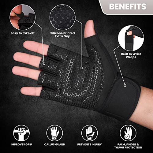 MAVIKS Anti-slip Gym Gloves | Full Palm Protection
