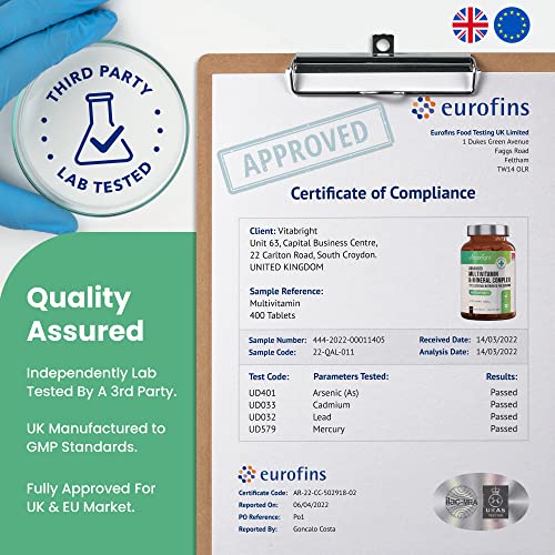 VitaBright 400 Vegan Multivitamin - Ultimate Fitness Support