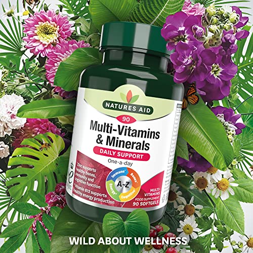 Natures Aid Multi-Vitamins and Minerals, 90 Capsules