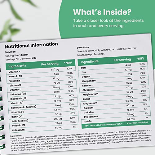 VitaBright 400 Vegan Multivitamin - Ultimate Fitness Support