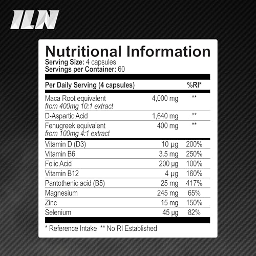 Men's Testosterone Booster with Zinc and Magnesium (240 Capsules)