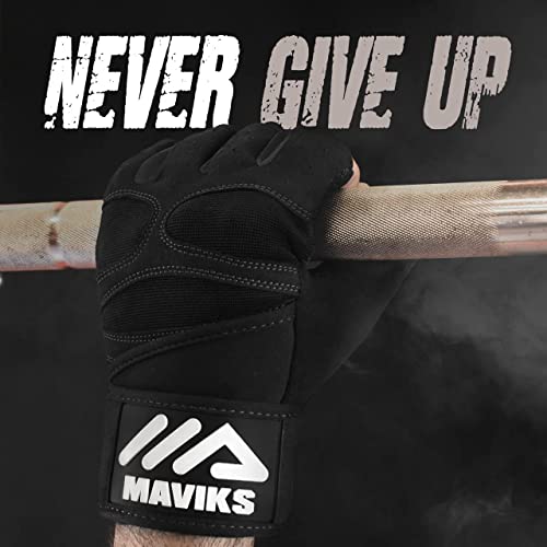 MAVIKS Anti-slip Gym Gloves | Full Palm Protection