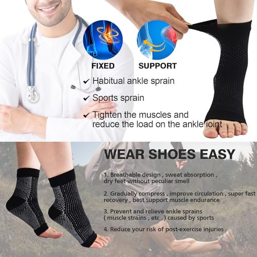 Neuro Anti-Slip Compression Socks - 4 Pairs