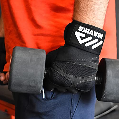 MAVIKS Anti-slip Gym Gloves | Full Palm Protection