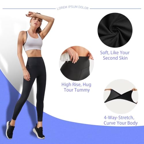 TNNZEET High Waisted Tummy Control Leggings for Women
