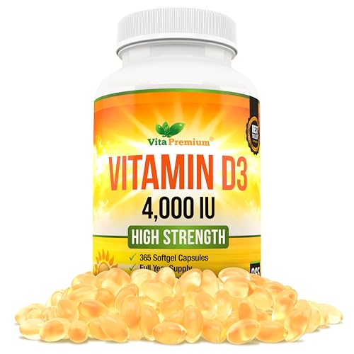 365 Softgels: Maximum Strength Vitamin D3 - Full Year