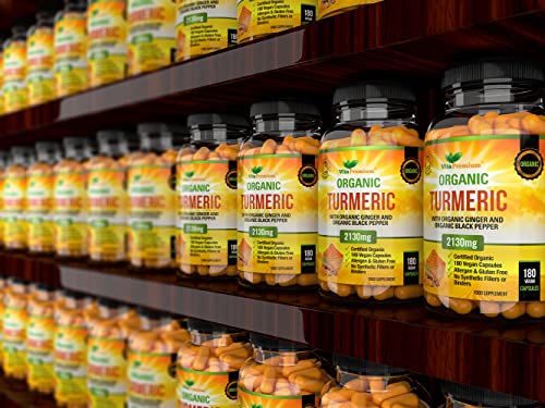 High Strength Turmeric with Ginger and Black Pepper - 180 Capsules