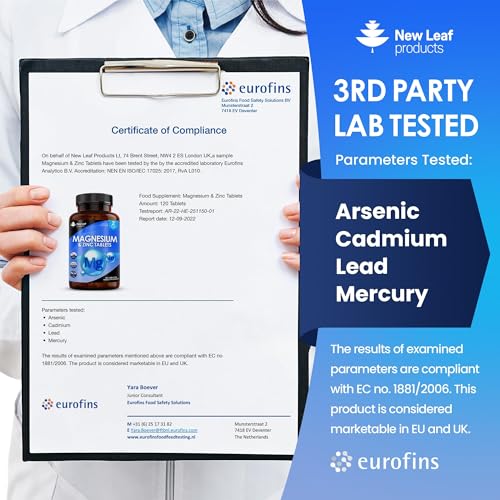 High Strength Magnesium Zinc Tablets for Health and Fitness