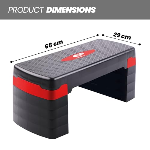 Adjustable Height Aerobic Exercise Stepper - 5 Levels