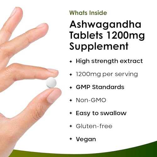 High Strength Ashwagandha Tablets - 6 Months Supply