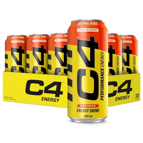 C4 Orange Slice Energy Drinks - 12 Pack