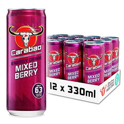 Berry Carabao Energy Drink, Low Calorie, Fizzy Flavour
