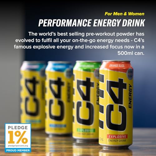 C4 Orange Slice Energy Drinks - 12 Pack