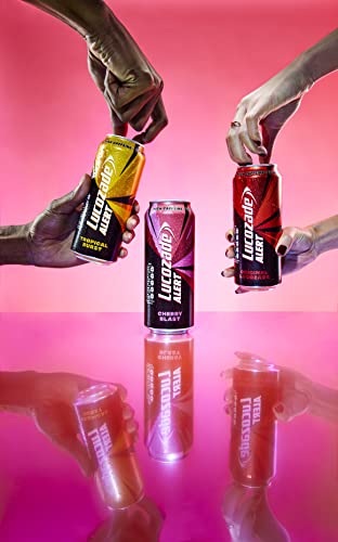 Lucozade Cherry Blast Energy Drink - High Caffeine
