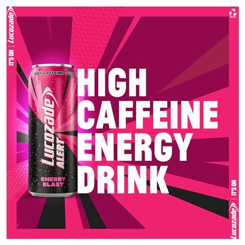 Lucozade Cherry Blast Energy Drink - High Caffeine