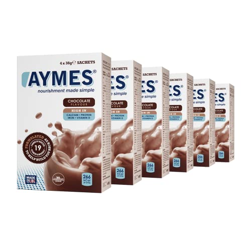 AYMES Chocolate Nutritional Shake 24 Sachets - Weight Loss & Fitness