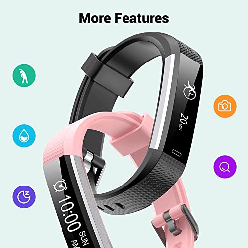 Runlio IP67 Waterproof Fitness Tracker for Women Men