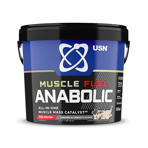 USN Muscle Fuel Anabolic Cookies and Cream Protein Powder: 4kg