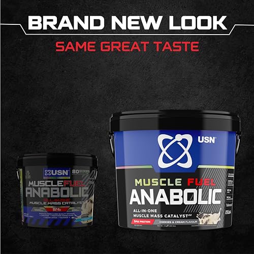 USN Muscle Fuel Anabolic Cookies and Cream Protein Powder: 4kg