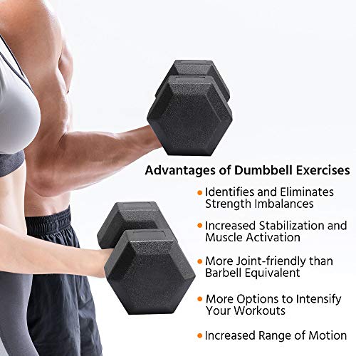 Yaheetech 20kg Dumbbell Set for Home Fitness