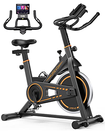 UREVO Indoor Exercise Bike: 10kg Flywheel, 260LBS Weight Capacity