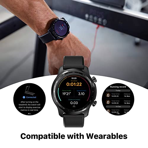 Home Treadmill with Smartwatch Compatibility for Fitness