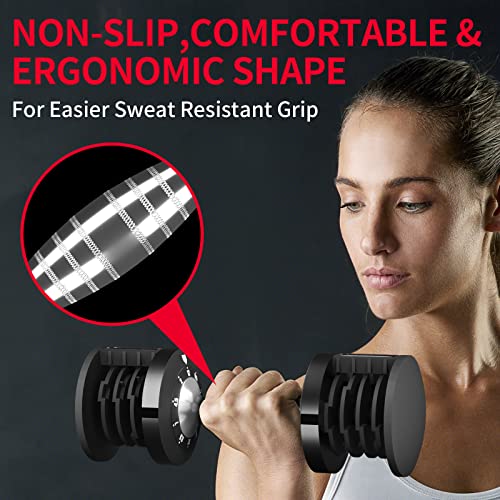 Adjustable Dumbbell Set - 5 Weight Levels, Versatile