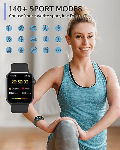 AZTTKIA Smartwatch: Calls, 1.85" Fitness Tracker, IP68 Waterproof
