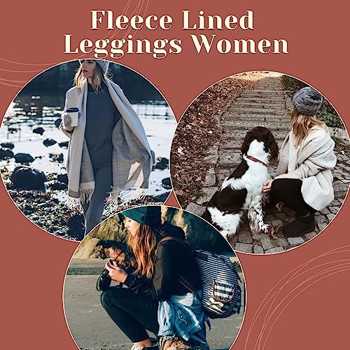 Women's High Waisted Fleece Leggings for Winter