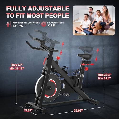 Dripex Magnetic Resistance Indoor Cycling Bike
