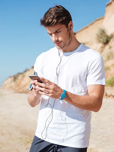 Men's 5-Pack Plain T-Shirts for Fitness and Weight Loss