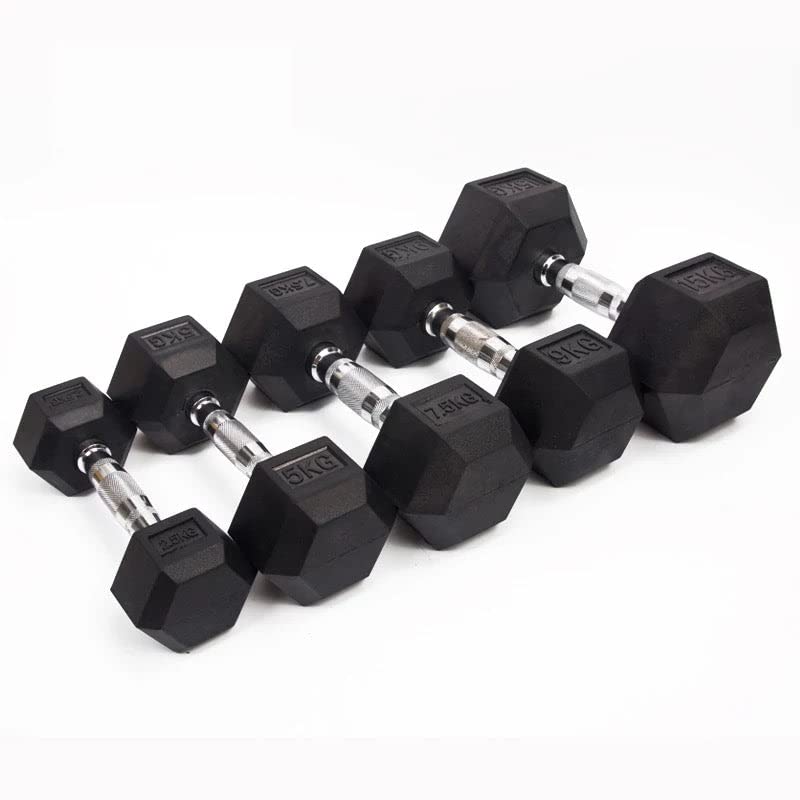 6 Tier Rack Stand - 2.5kg-15kg Cast Iron Dumbbells
