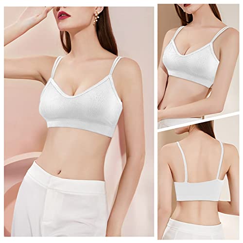 6Pcs Thrilez V Neck Cami Bras: Non-Wired, Seamless