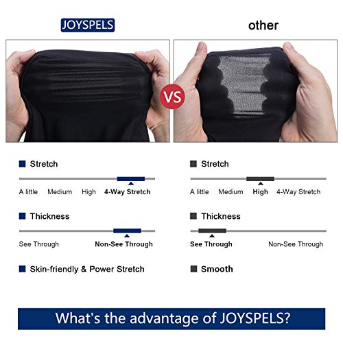 JOYSPELS High Waisted Gym Leggings - Black XL