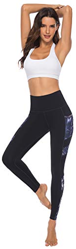 JOYSPELS High Waisted Gym Leggings - Black XL