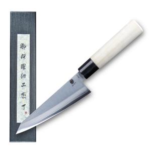 6.5" Japanese Honesuki Knife with White Birch Handle