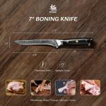 7" Japanese Damascus Honesuki Knife with Sheath