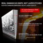 8-Inch Japanese Damascus Honesuki Knife