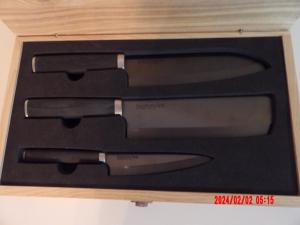 Kamikoto Kuro Honesuki Knife Set with Box