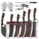 Serbian Chef Honesuki Knife Set with Bag