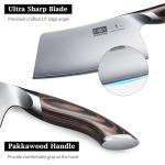 7-Inch High Carbon Honesuki Knife with Pakkawood Handle