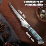 Huusk 7" Honesuki Knife - Ultra Sharp & Flexible