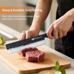 Japanese Nakiri Knife - 7-Inch 9Cr18MoV Blade