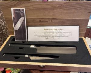 Kamikoto Honesuki Knife Set with Wooden Box