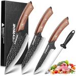 BOMASS Hand Forged Japanese Honesuki Knife Set