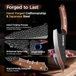 BOMASS Hand Forged Japanese Honesuki Knife Set