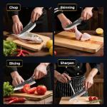 BOMASS Hand Forged Japanese Honesuki Knife Set