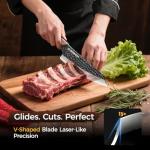 BOMASS Hand Forged Japanese Honesuki Knife Set